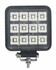 LED Arbeitsleuchte quadratisch 12LED 12-24V