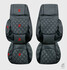 Sitzbezge passend fr DAF XG/XG+ ab Bj. 2020 - Beifahrer Klappstuhl ohne Esstisch - Eleganz Anfertigung nach Wunsch