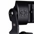 Detailansicht des schwarzen Aluminiumgehuses und der Halterung des LED Lichtbalkens X-Spider "VENOM" mit X-Spider Logo.