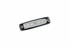 LED Markierungsleuchte, flach, mit schwarzem Gehuse, transparentem PC-Lampenschirm und mehreren gelben LEDs.