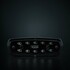 Dunkles, dezentes Strands Nuuk Black R LED-Rckfahrlicht mit klarem Glas und sichtbaren LED-Elementen.