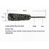 Weiche Felgenb�rste mit grau-schwarzem Flor, 45cm lang. Ideal f�r Felgen, Auspuff und Motorr�der.
