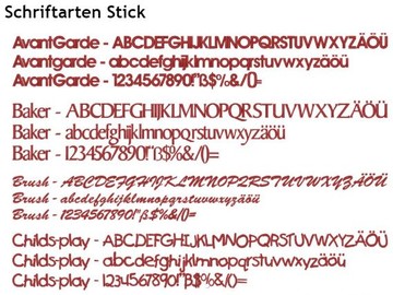 Schriftmuster finden Sie hier <a href="https://www.lkw-zubehoer.net/musterseite2/" target="_blank">Schriftmuster Stick</a>